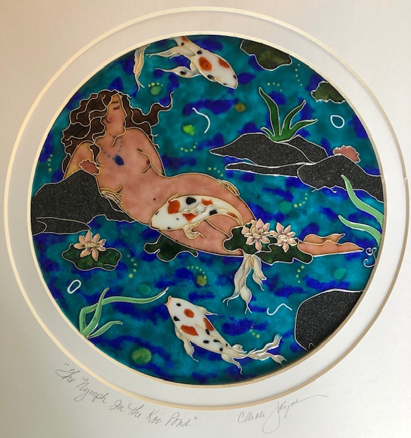The Nymph in the Koi Pond