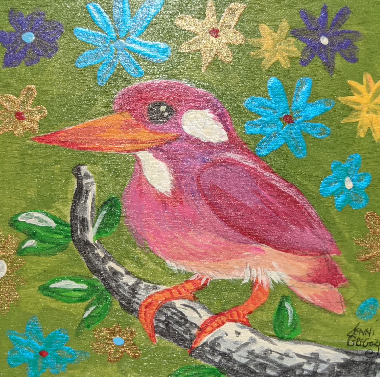 Kingfisher in the Pink