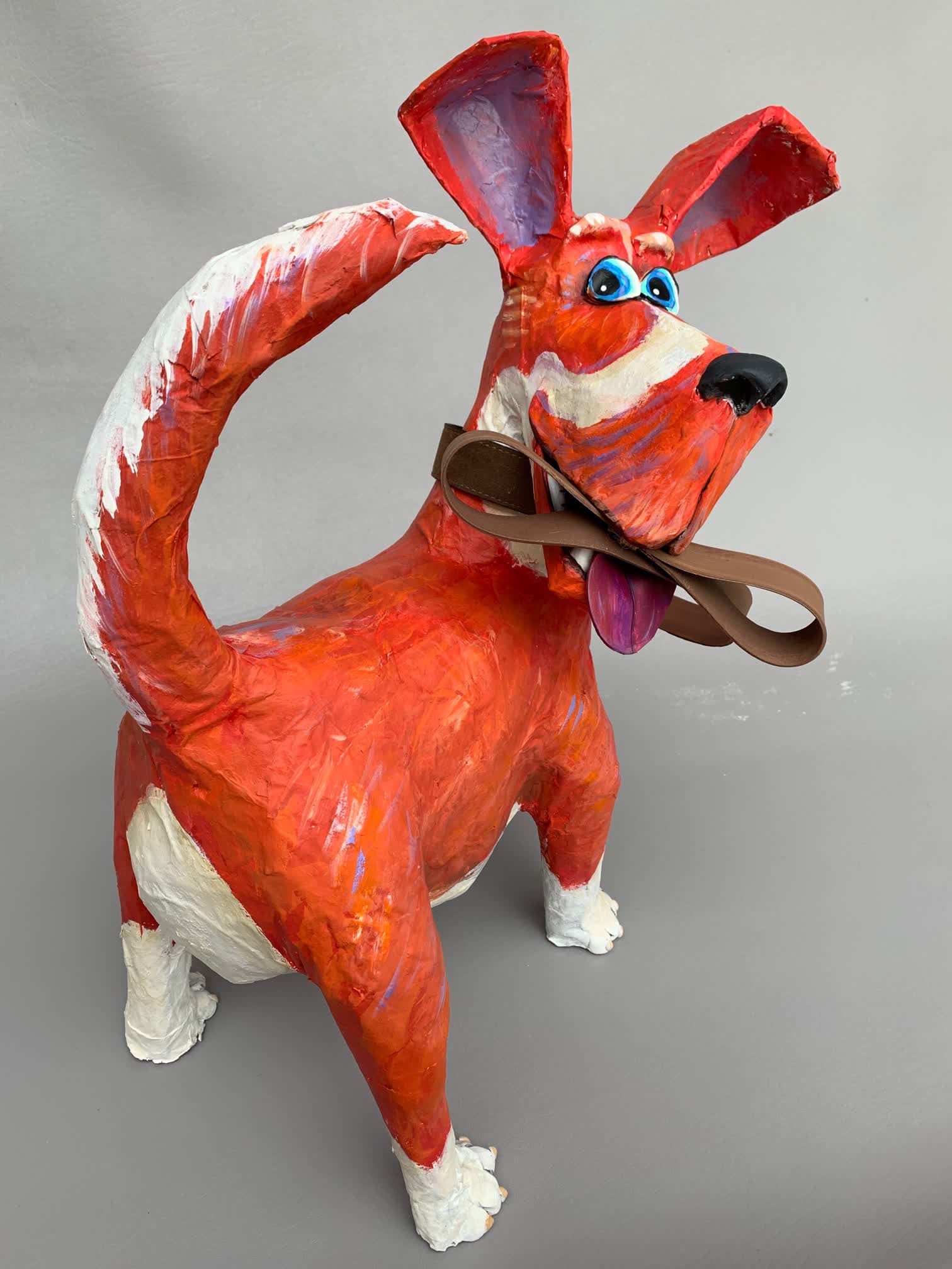 'Red Dog Looking Backward' by Joyce Curvin