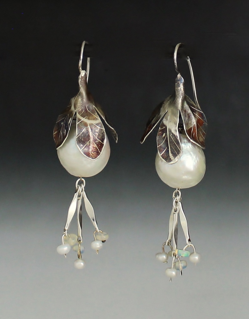 Sterling Silver Pear Earrings