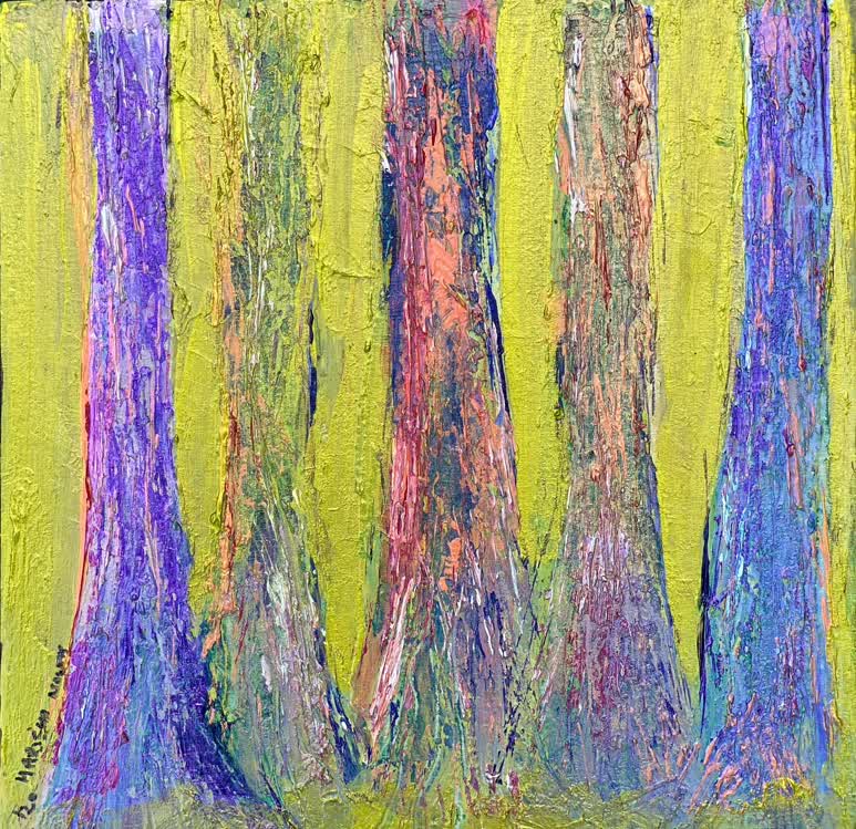 Multicolored Tree Trunks #1