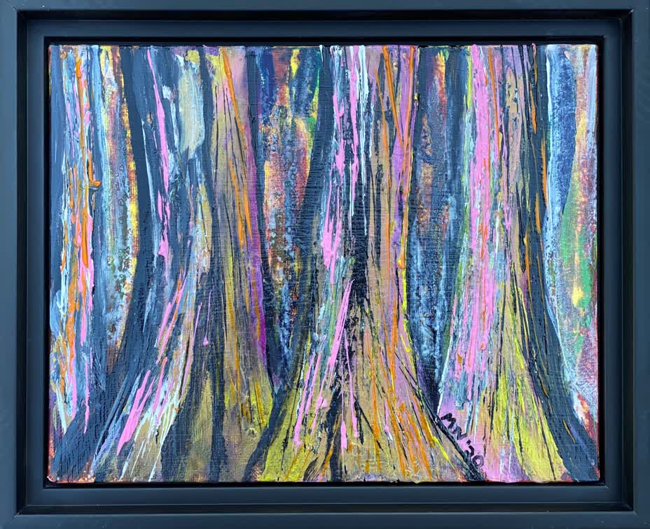 Multicolored Tree Trunks #2